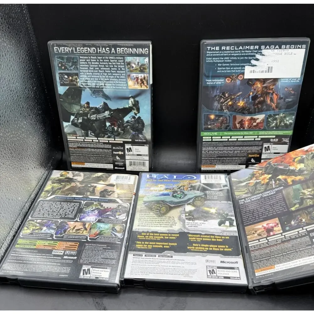 Halo Xbox & Xbox 360 Game Lot Microsoft Halo ****EMPTY BOXES ONLY!!